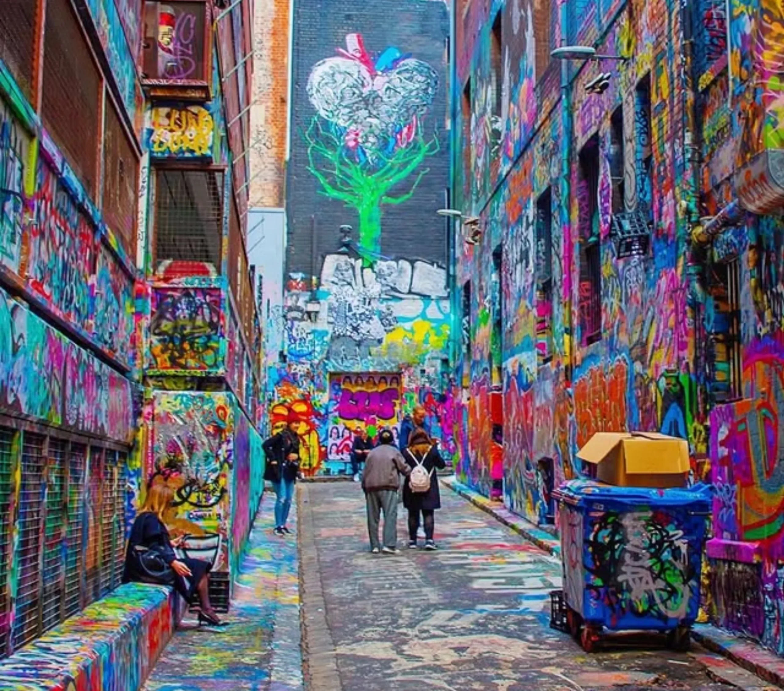 Hosier Lane in Mlebourne