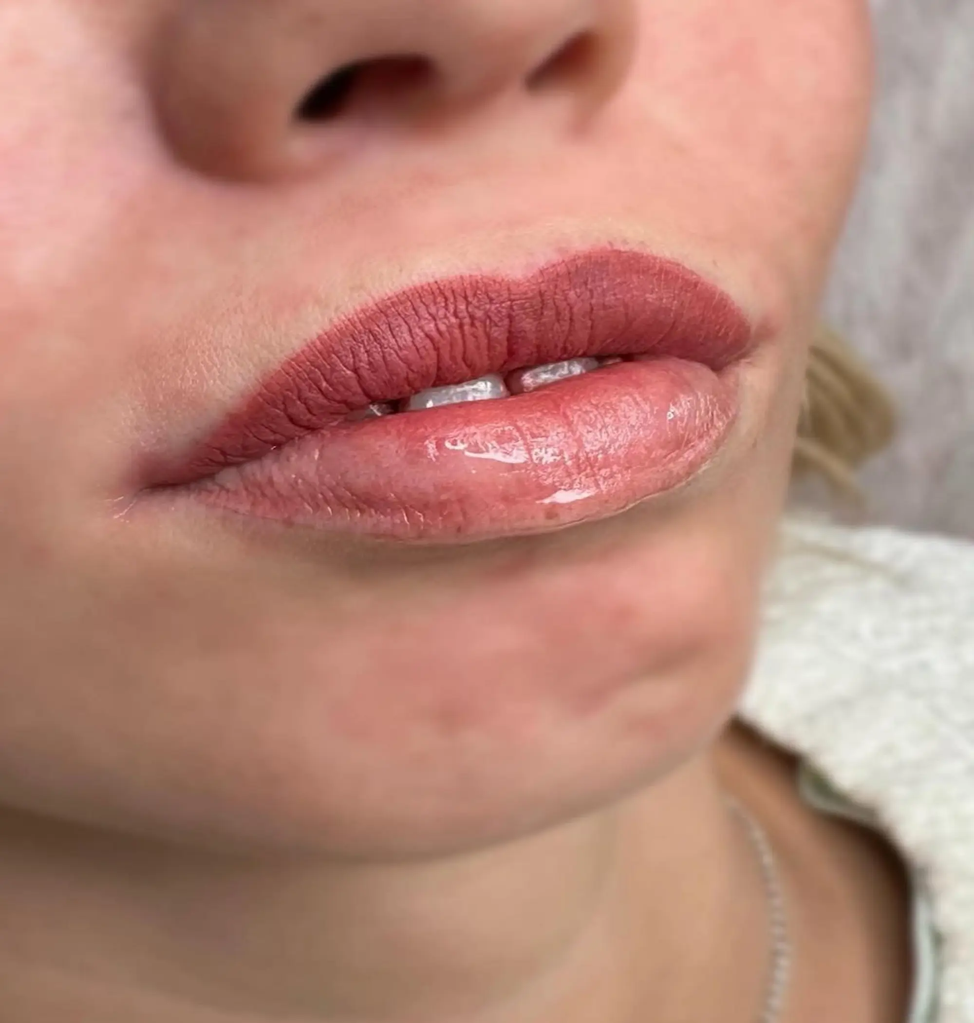 client consultation lip blush planning