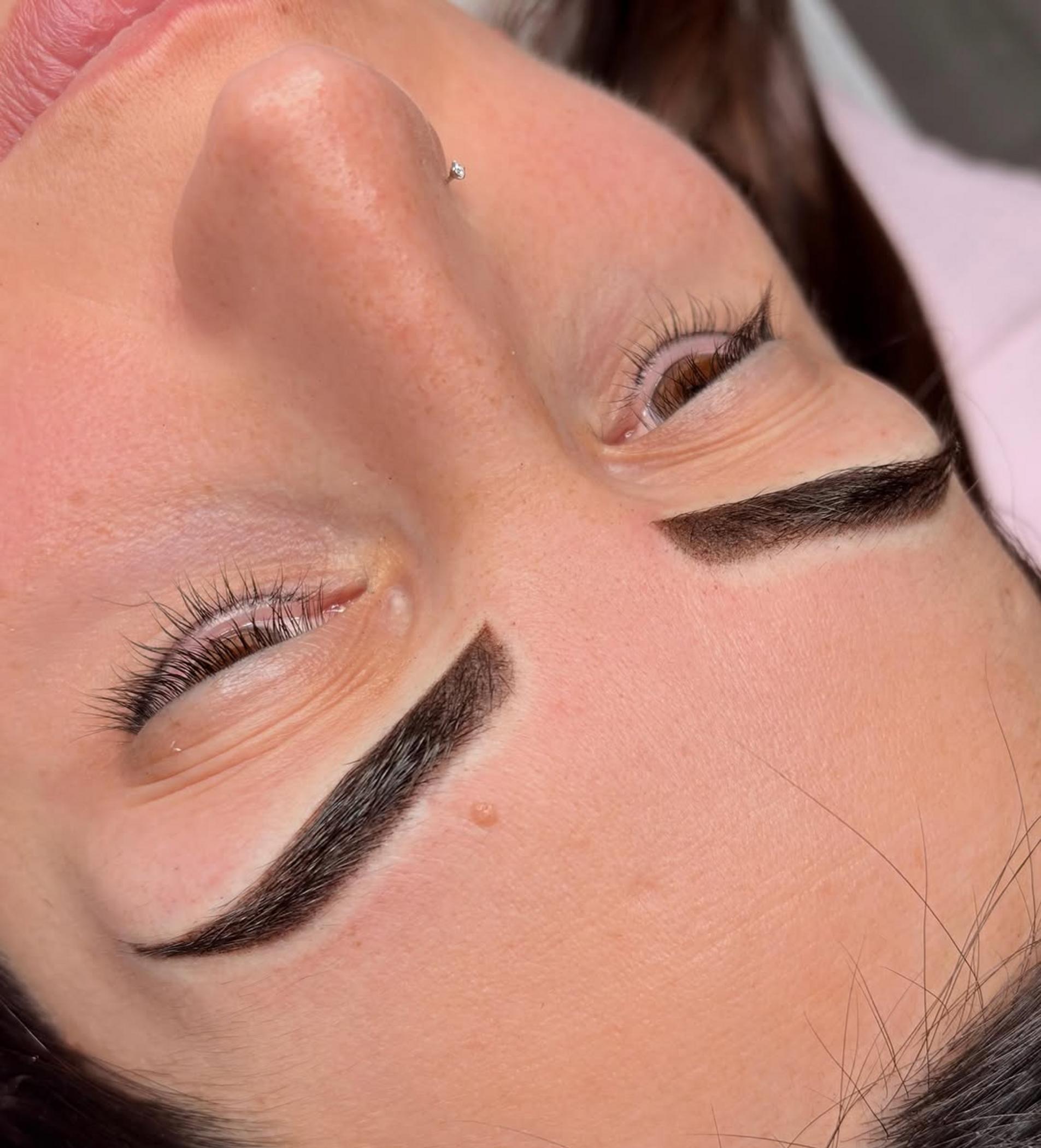 natural looking powder brow results oily skin